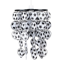 ValueLights Children's Black And White Football Ceiling Pendant Shade | Black