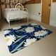 image 3 of Daisies on Navy (Rug) Blue | XL: 160x230cm
