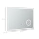 image 7 of kleankin LED Lighted Bathroom Mirror with 3X Magnifying Mirror, Anti-Fog