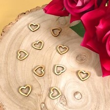 Wooden Love Hearts Table Confetti 2cm - Pack of 24