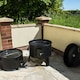 image 6 of KCT Upright BBQ Smoker Charcoal Barbecue Outdoor Garden Barbeque Grill Large 3 in 1 Tier for Meat Fish Food Vertical Cooking