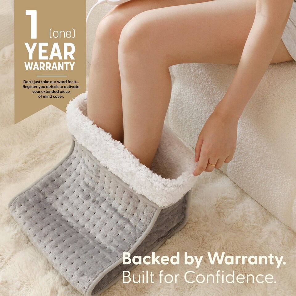 image 1 of Keplin Electric Foot Warmer with Adjustable Heat Settings and Timer
