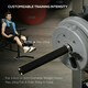 image 6 of SPORTNOW Smith Machine Power Rack with Pull Up Bar, Lat Pull Down System