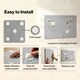 image 5 of Levede Felt Notice Board 6 Pack Wall Tiles Pin Board Self Adhesive Grey 30x30cm