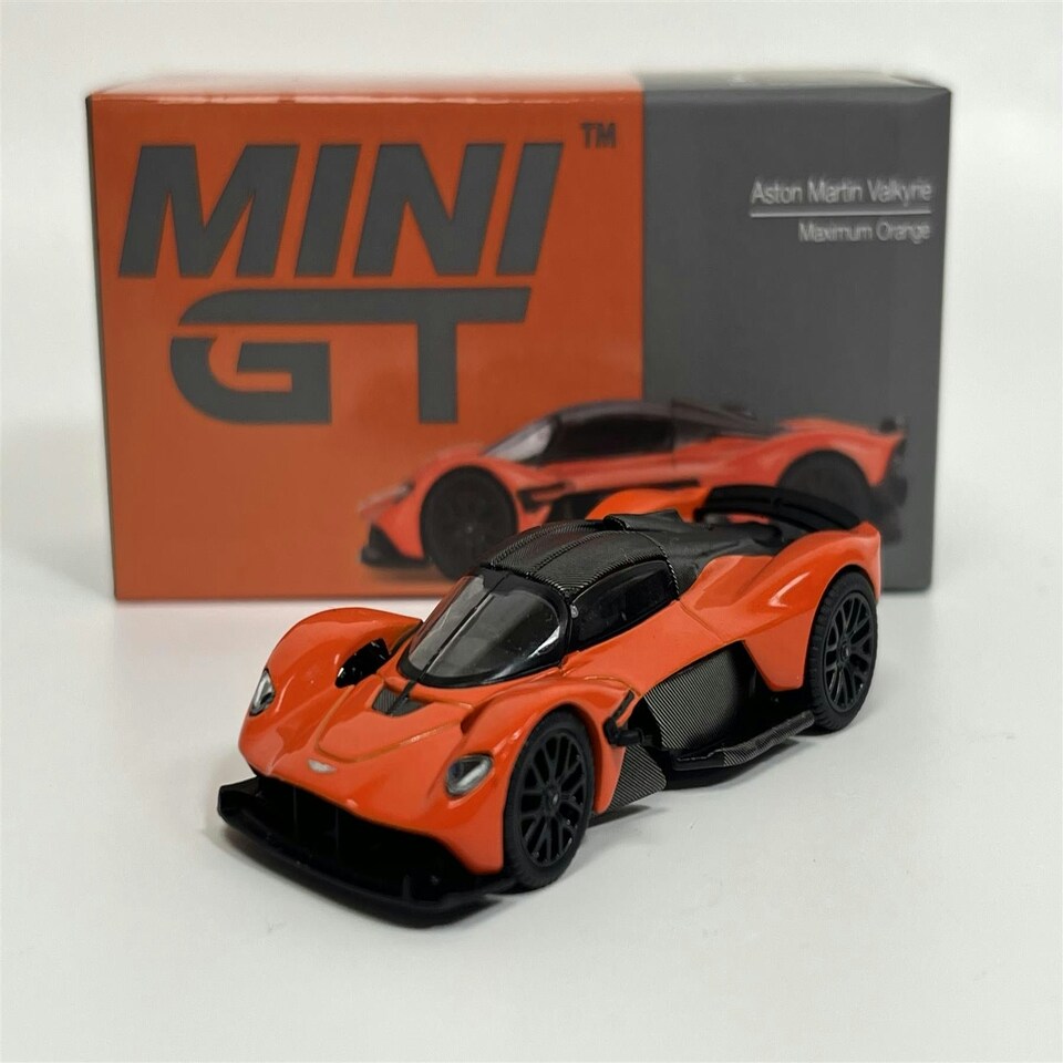 image 1 of Aston Martin Valkyrie Maximum Orange LHD 1:64 Mini GT MGT00678L