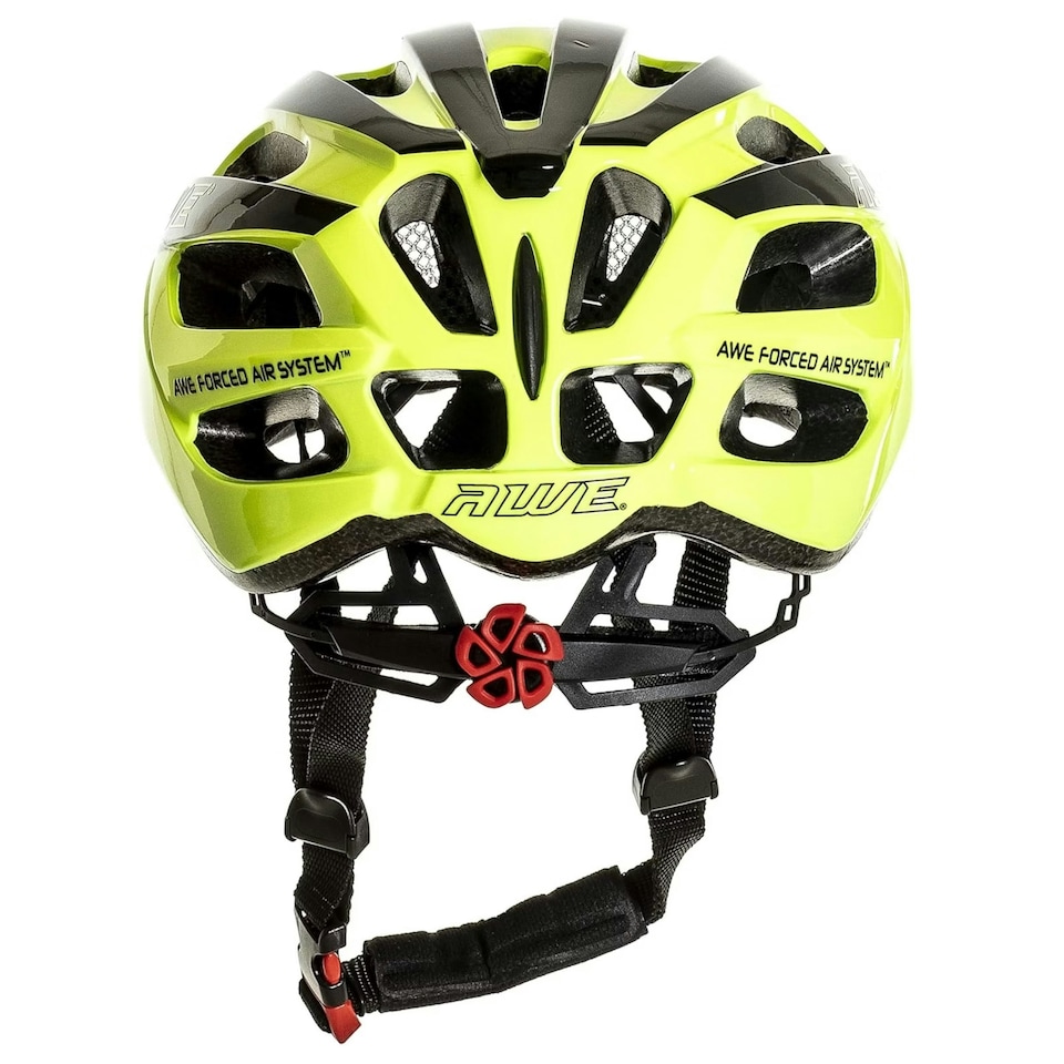 image 1 of AWE AweSprint In Mould Adult Bike Helmet Black/Neon 55-58cm Crash Guarantee* Yellow | M