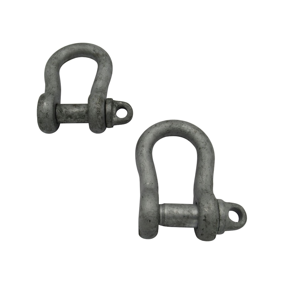 Self Colour Lifting Bow Shackle Screw Pin 0.45 Ton X2 (0.15T Towing Rigging 450KG)