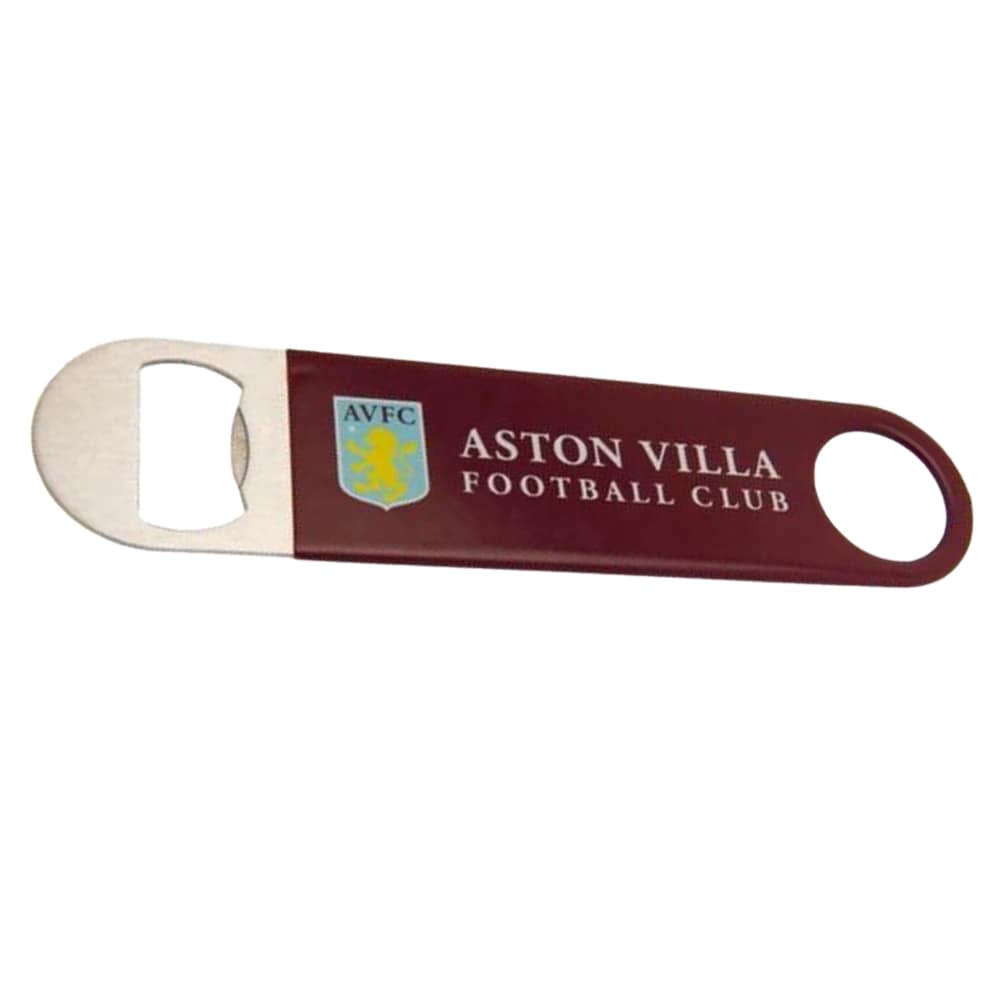 Aston Villa FC Stainless Steel Bottle Opener Fridge Magnet Red Claret One Size 1