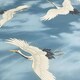 image 3 of Catherine Lansfield Flying Cranes Wallpaper - Blue - 10m x 53cm Blue