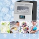 image 7 of HOMCOM Commercial Ice Maker with 4kg Ice Storage for Home Restaurant | Silver