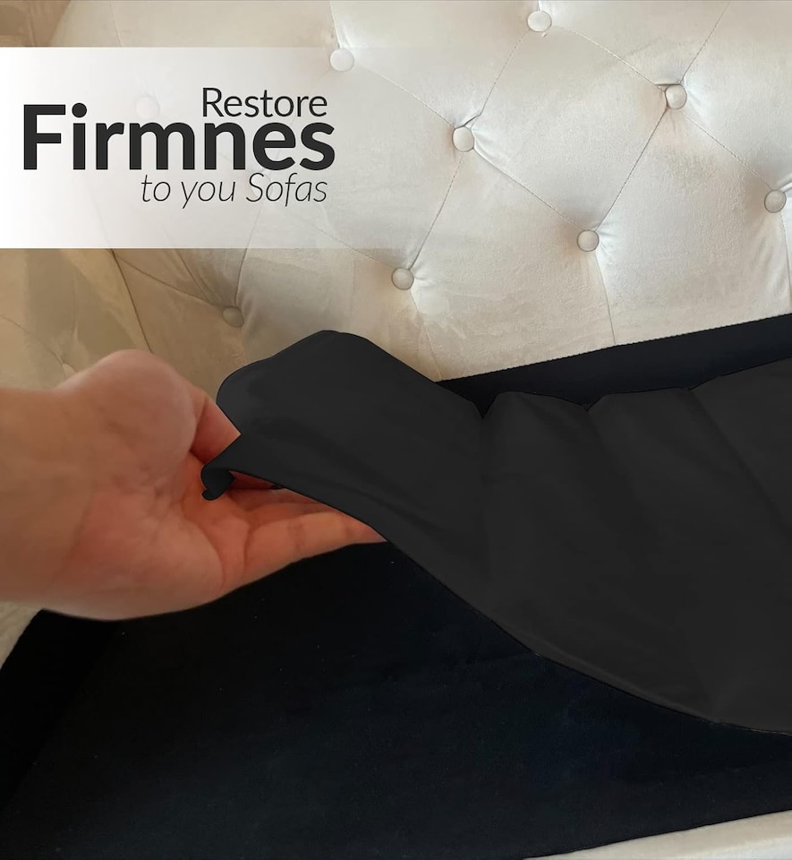 image 1 of Sofa Seat Support Board | Foldable Sofa Rejuvenator Board | Sagging Sofa Cushion Support 1 Seater (48cm x 48cm)| Black