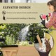 image 3 of Outsunny Wooden Planter Raised Bed Stand Vegetable Flower Bed