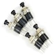 image 2 of Gaugemaster Electric Black Push to Make Switches (5)