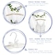 image 2 of Harbour Housewares Padded Satin Clothes Hangers - White - Pack of 20