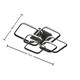 image 4 of Living and Home LED Energy-efficient Semi Flush Ceiling Light - Black