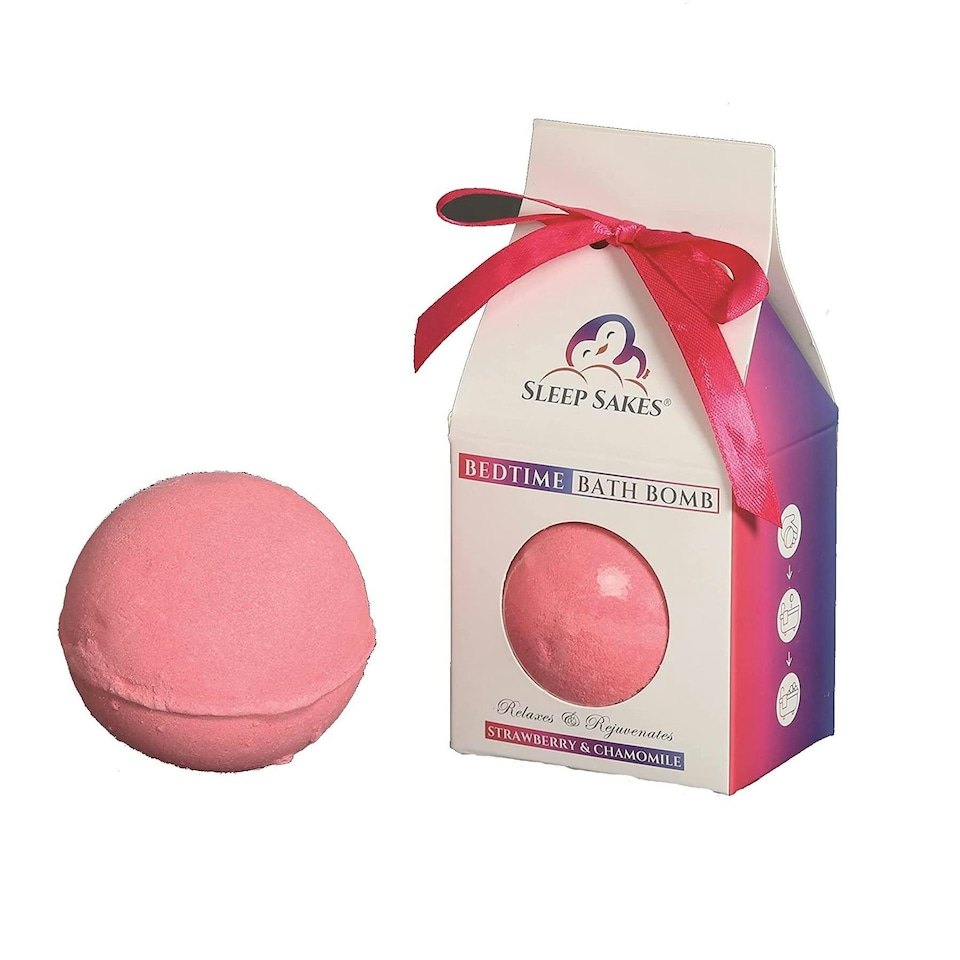 Bedtime Bath Bomb - Strawberry & Chamomile 140g
