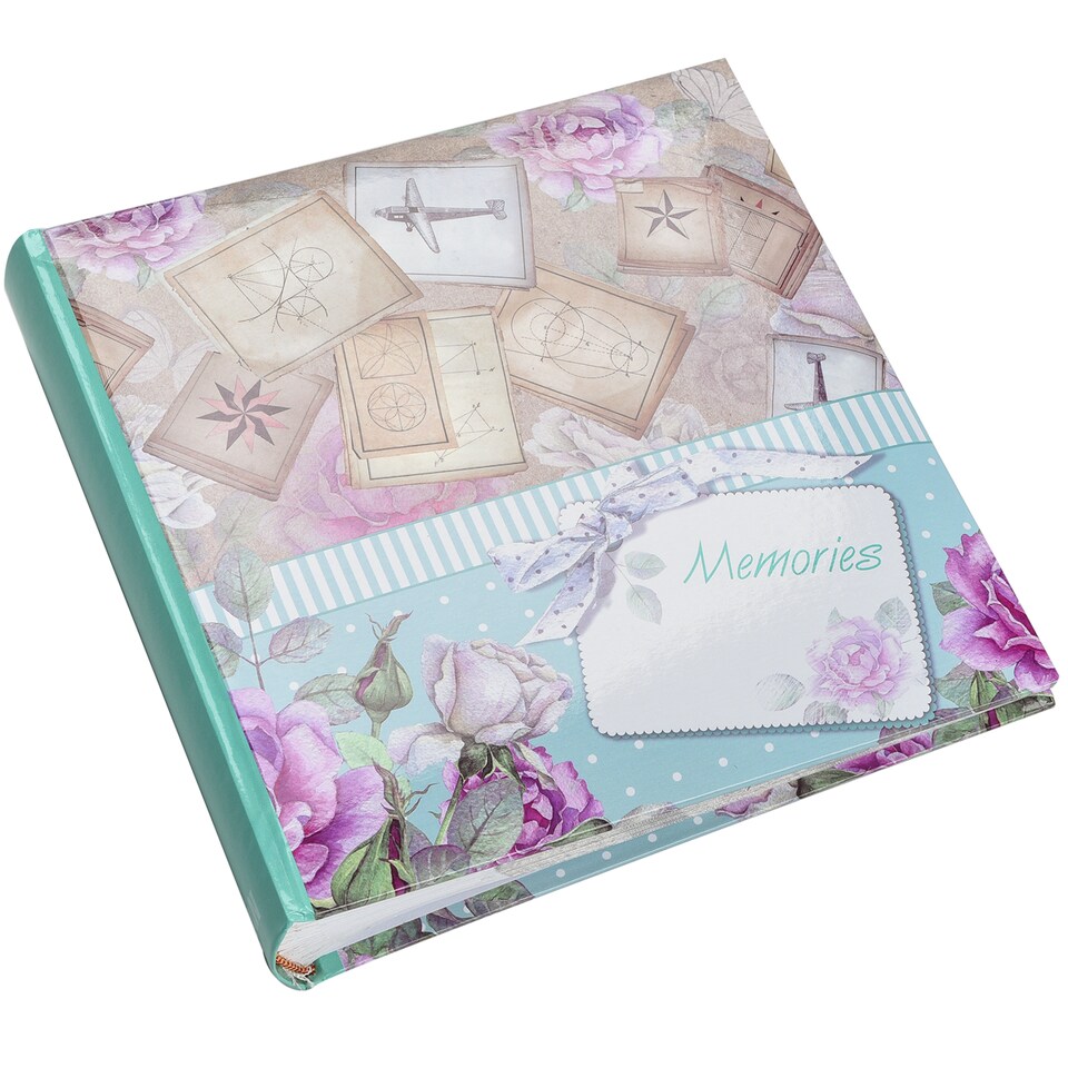 image 1 of ARPAN Large Slip In Memo Photo Album for 200 Photos 6x4" (10x15cm) – Picture Album with Memo Writing Space, Index Pages & CD/DVD Pocket – Memory Book for Family, Wedding & Travel Photos