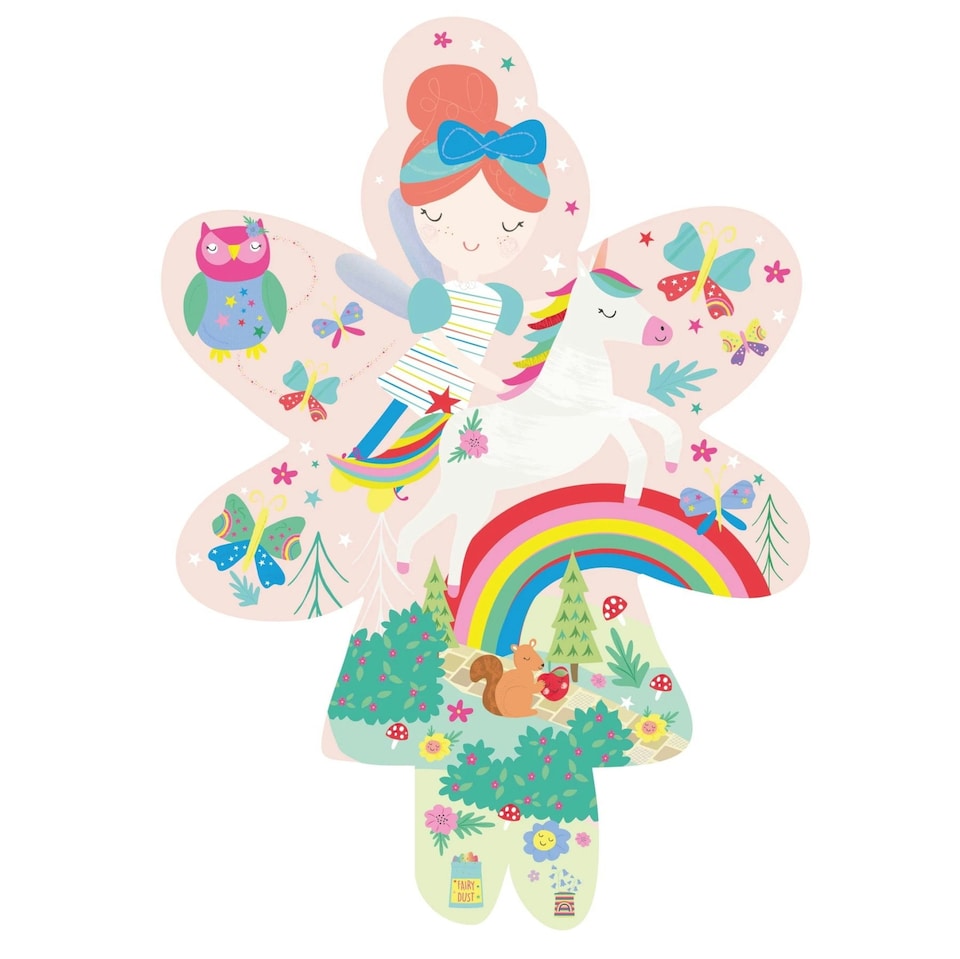 image 1 of Floss & Rock Jigsaw Puzzle 20 Piece - Rainbow Fairy