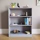 image 4 of Vida Designs Cambridge 3 Tier Low Bookcase Display Storage, Grey