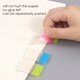 image 3 of Pack of 45 PET Sticky Index Page Markers 25 x 38mm
