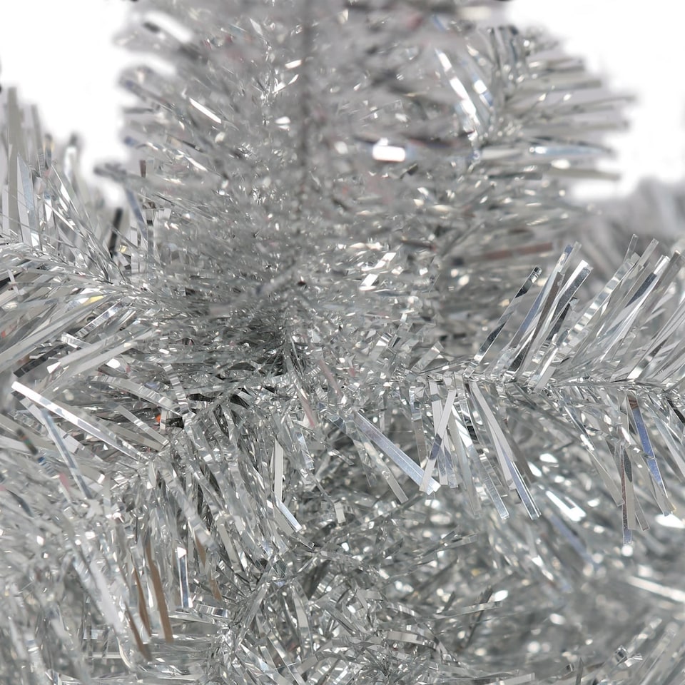 image 1 of Harbour Housewares Artificial Christmas Tree - 2ft - Silver