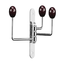 Purple Ceramic Balls 3 Hook Wall Hanger