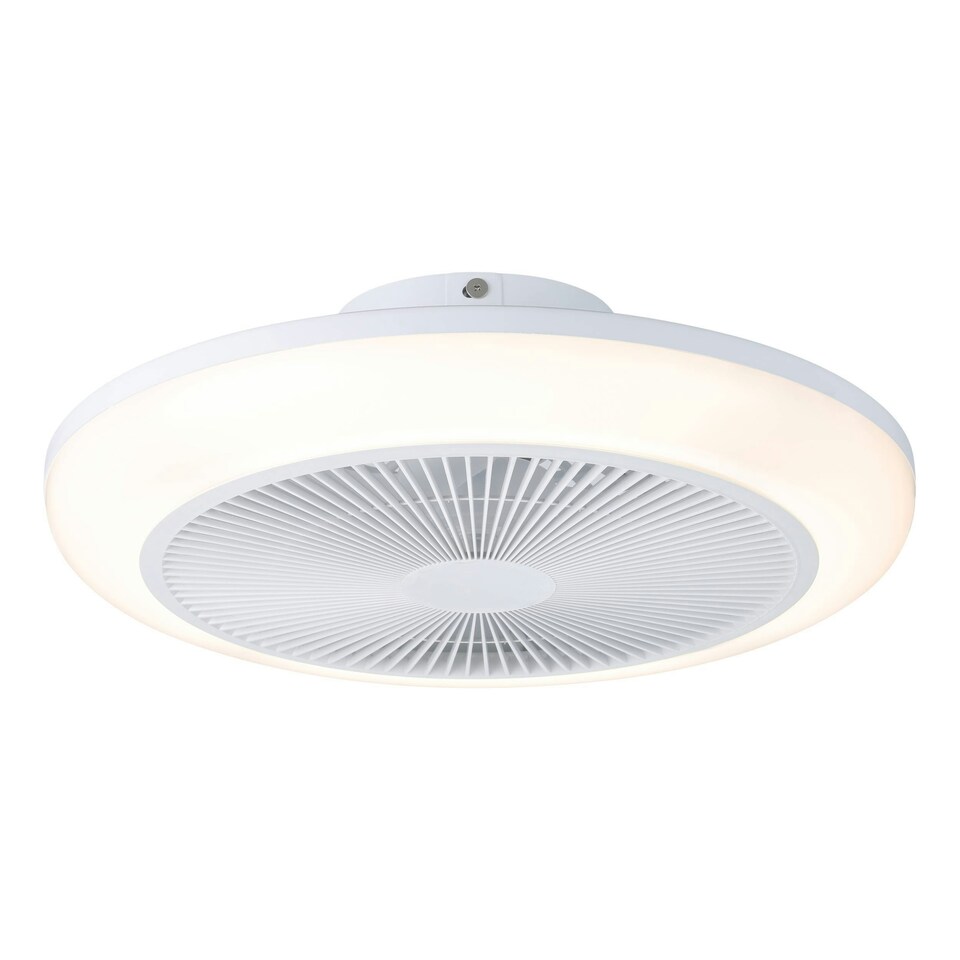 image 1 of EGLO Sayulita 1 Grey Plastic Ceiling Fan with LED