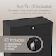 image 7 of Vida Designs Altino Black 4 Drawer Chest Storage Unit - H: 99cm x W: 65cm x D: 36cm