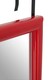 image 4 of Interiors By Premier Red Plastic Frame Over Door Mirror, Durable 124x34cm Full-Length Mirror for Bedroom or Bathroom | Red