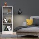 image 4 of Basic Low Narrow Bookcase (2 Shelves) in White