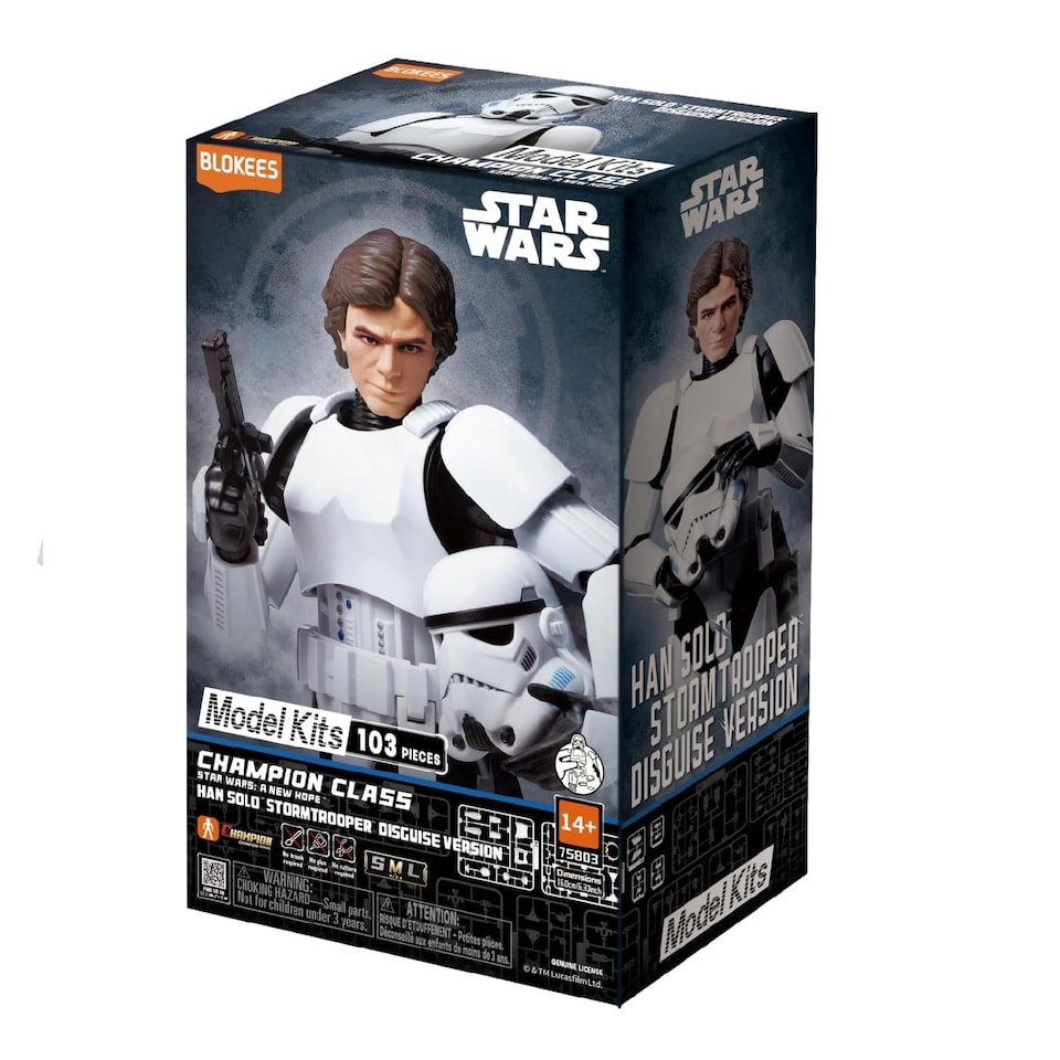 image 1 of Blokees Model Kits Star Wars Ediv: A New Hope Cc03 Hans Solo Stor Model kit