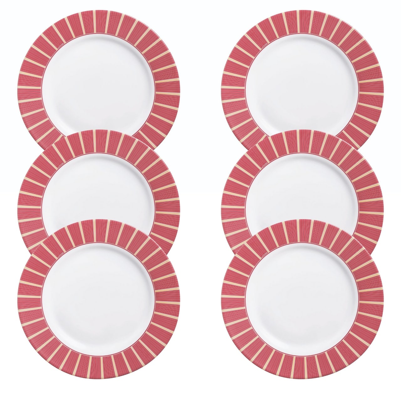 Luminarc Christmas 22cm Soup Bowls - Set of 6 Red 1