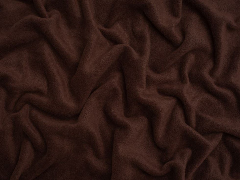 Minerva Core Range Brown Polar Fleece Fabric for Dressmaking, Toy Making, 150cm / 59" Wide - per metre