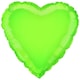 image 1 of Lime Green Heart Shape Foil Helium Balloon 46cm / 18 in
