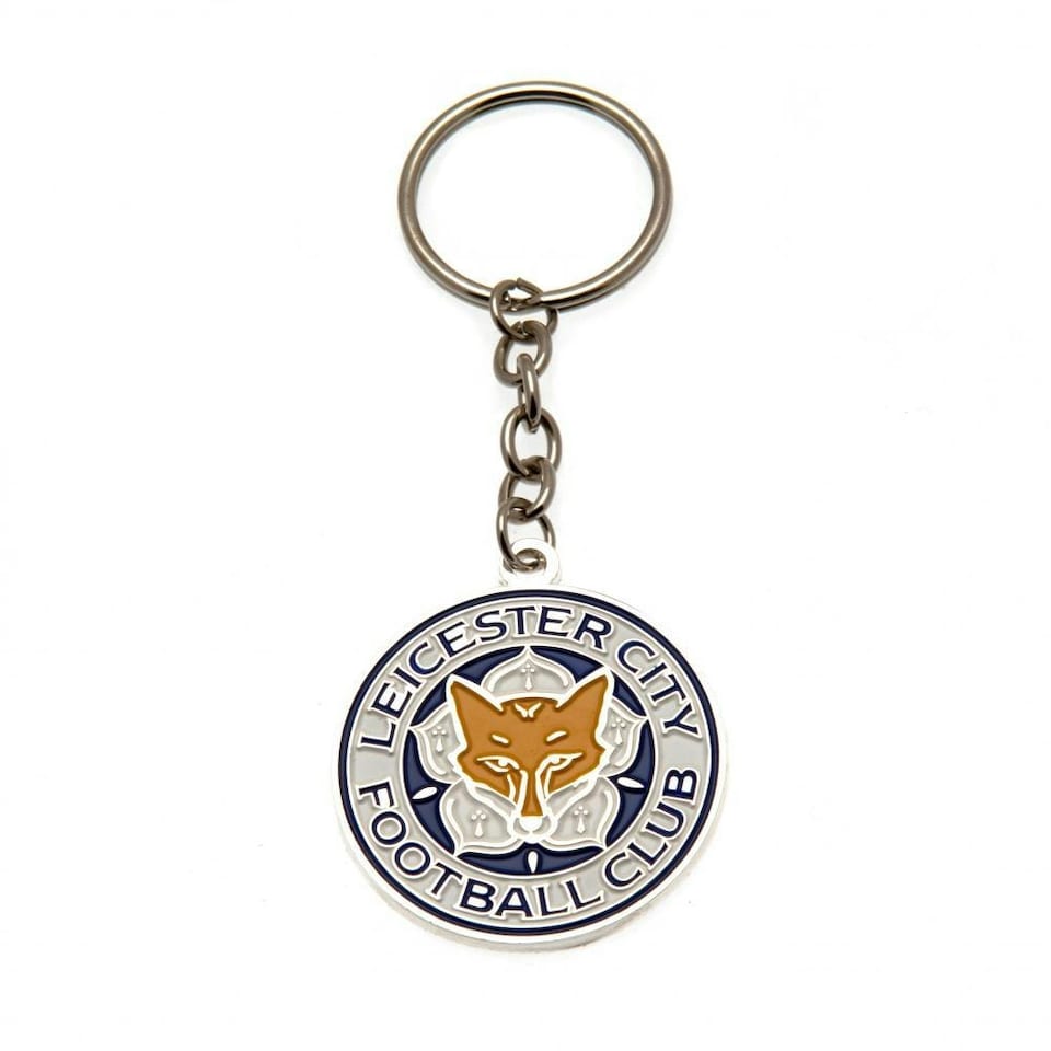 Leicester City FC Champions Crest Keyring - Multi Coloured - One Size