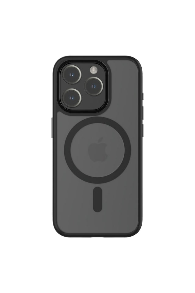 image 1 of QDOS Hybrid Soft + Snap (MagSafe) Case for iPhone 15 Pro – Midnight | Black