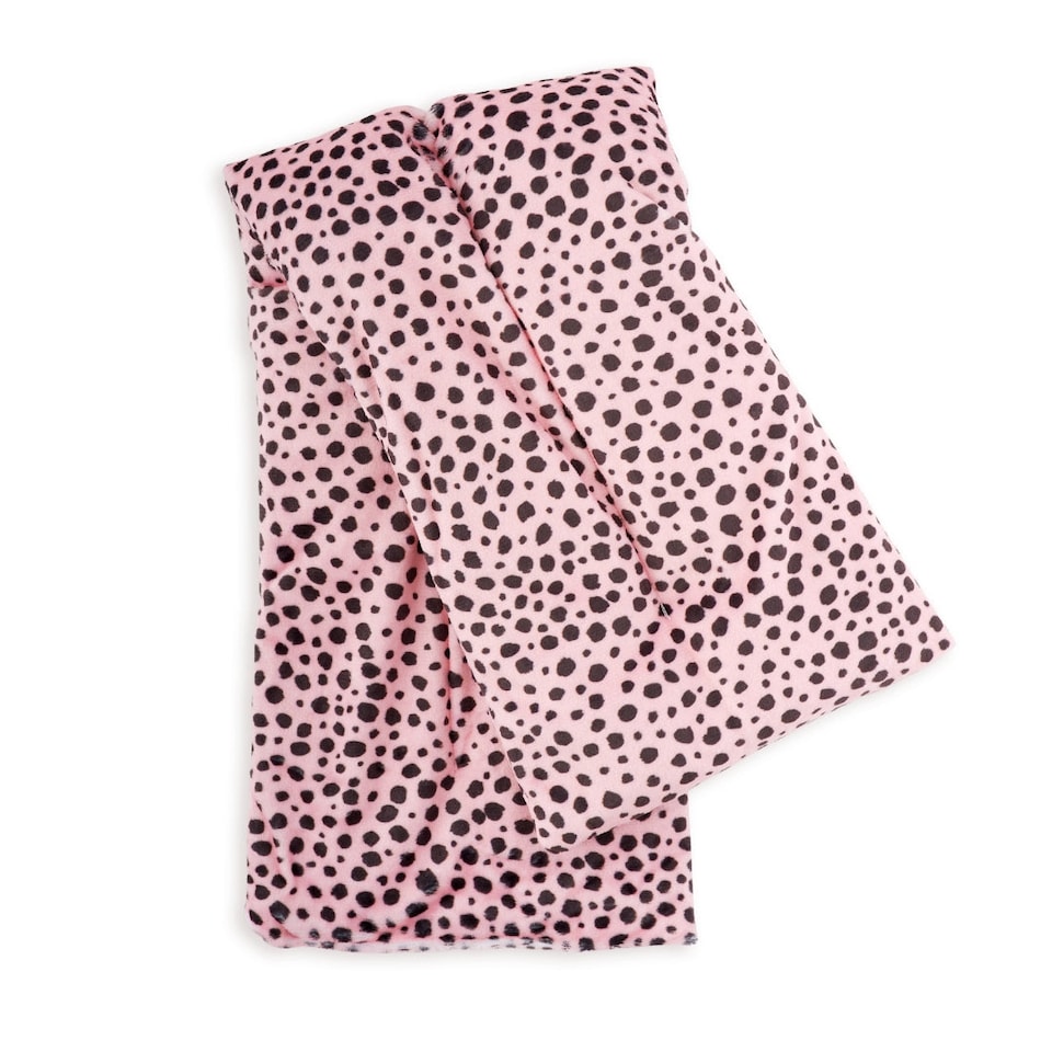 image 1 of SMUG Soothing Body Wrap Wheat Bag Infused with Lavender Oil - Pink Dalmatian