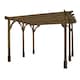 image 1 of Premium Pergola 6 Posts - Wood - L180 x W720 x H270 cm - Rustic Brown