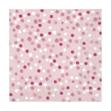 IHR Lunch Napkins Dolly Light Rose 33cm 3ply 20 Pack