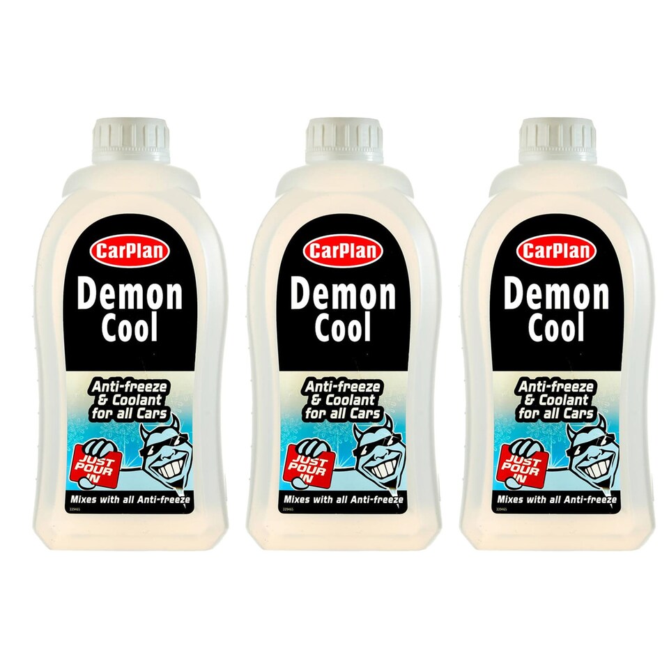 image 1 of CarPlan Winter Antifreeze & Summer Coolant Universal Top Up Demon Cool 3x 1L
