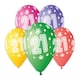image 1 of Assorted Colour Cosmic Stars Age 21 Latex Balloons 33cm / 13 in - Pack of 6