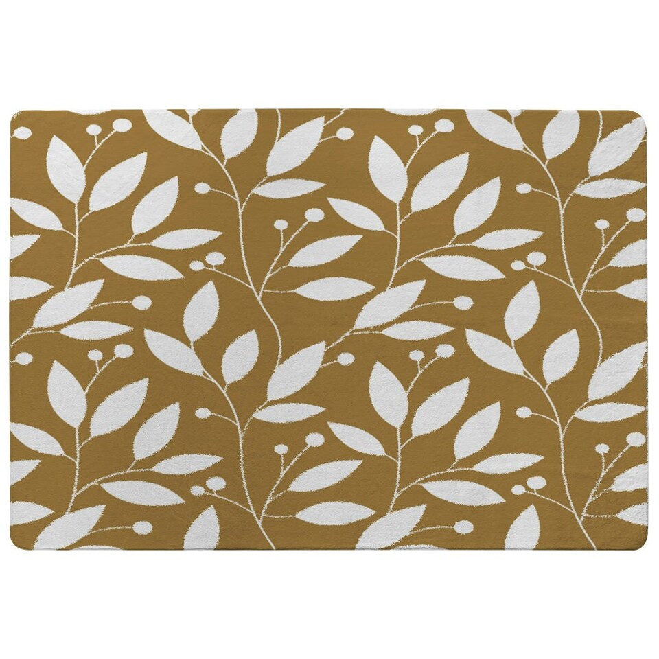 image 1 of White Leaves (Rug) Cream | XL: 160x230cm
