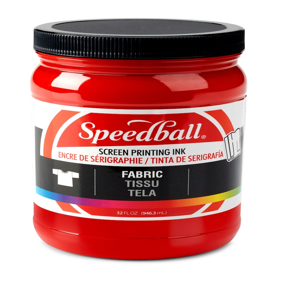 image 1 of Speedball Fabric Screen Printing Ink, Red, 32oz