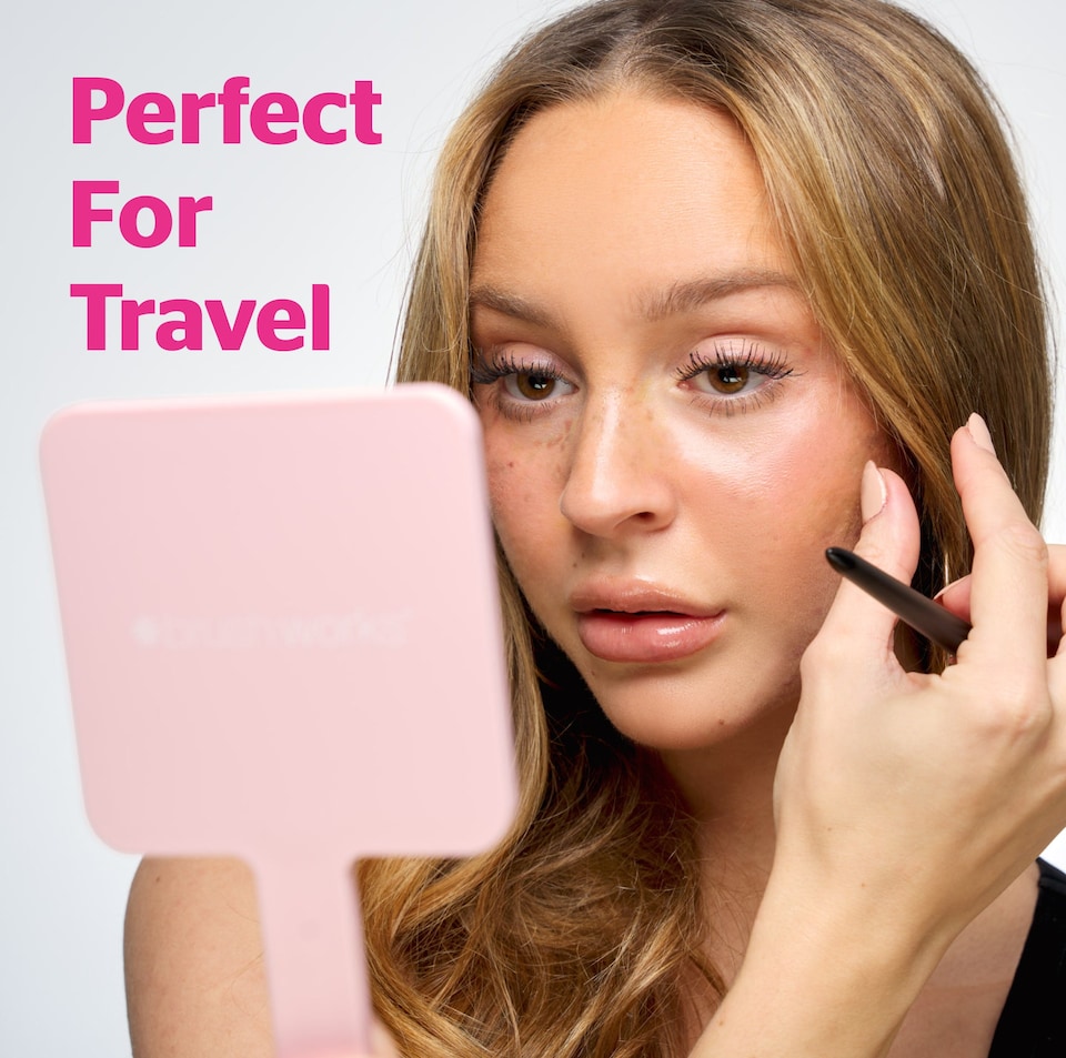 image 1 of Brushworks On-The-Go Travel Mirror
