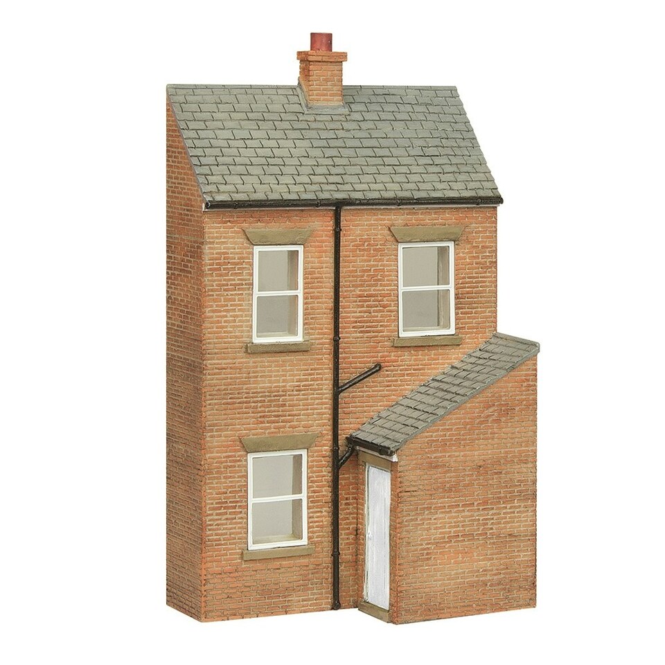 Bachmann Scenecraft Low Relief Terrace Rear RH White (Pre-Built)