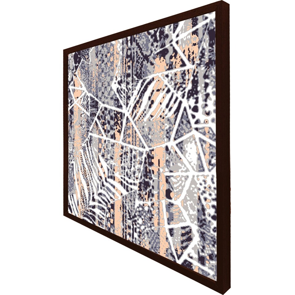 image 1 of Grunged print (Picture Frame) Brown | Oak | XS