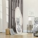 image 2 of HOMCOM Irregular Full Length Mirror with Velvet Frame 160 x 50cm Light Pink
