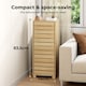 image 4 of Levede Bathroom Storage Cabinet Handleless Wood Floor Shelf Unit Cupboard