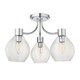 image 1 of Hamilton 3 Light Polished Chrome Semi Flush Ceiling Light