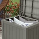 image 3 of Suncast Florida 83L Storage Box - Stone Grey Grey